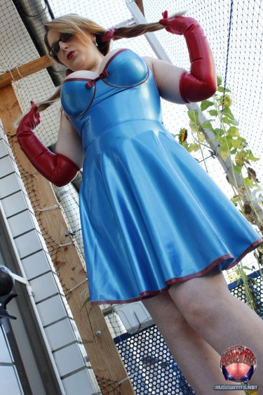 Rubber Beauty On The Balcony 5