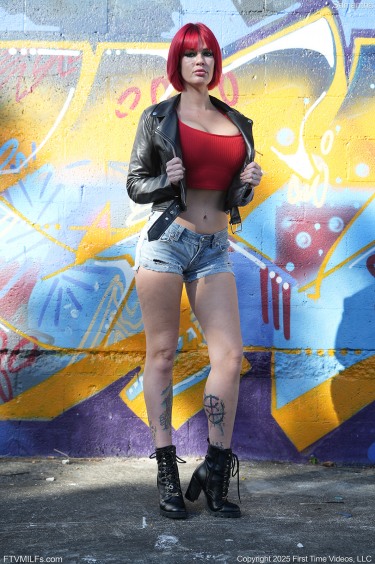 Samantha In Leather Jacket 1