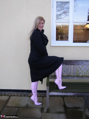 Samantha In Pink Boots 1