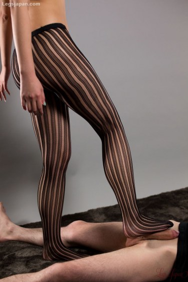 Saori Hirako Gives A Nylon Footjob 2