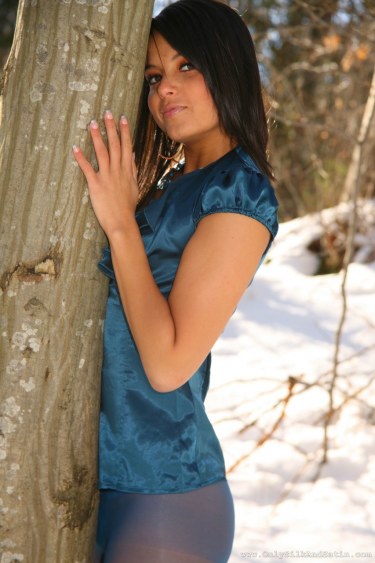 Sasha Cane On A Winter Day In The Forest 11