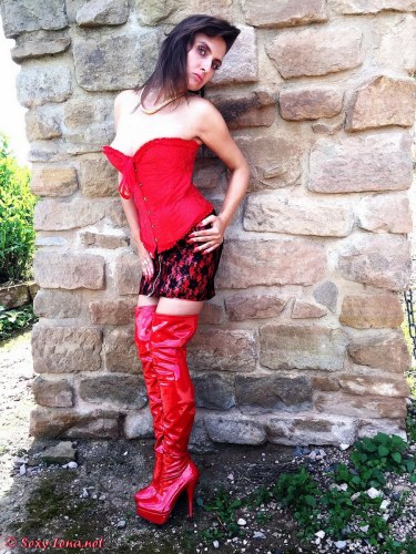 Sexy Lena In Red Boots 10