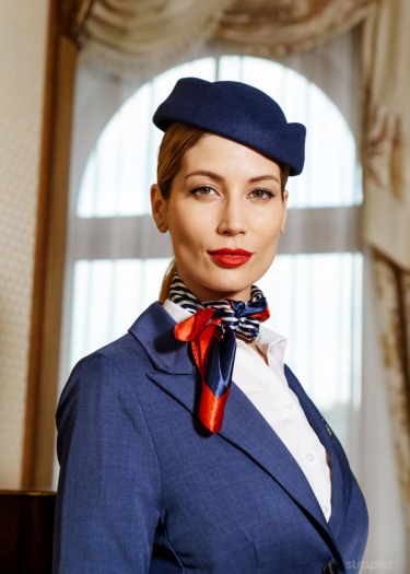 Sharon White In Uniform And Nylons 1