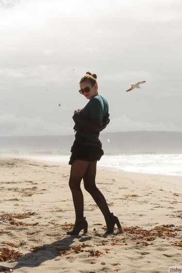 Shelley Fox Teases In Black Tights 2