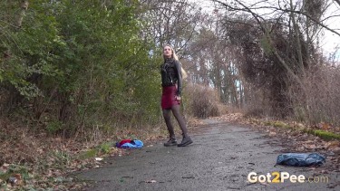 Squatting Over Clothes 2