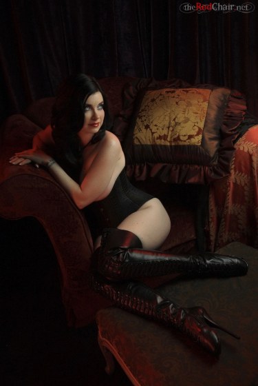 Sybil Hawthorne In Corset And Boots 2