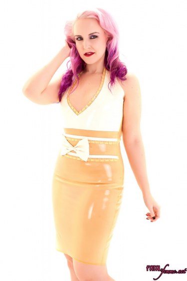 Uk Fetish Model In Transparent Latex Dress 15