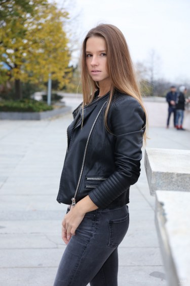Vanessa Mio In Leather Jacket 10