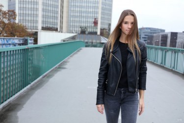 Vanessa Mio In Leather Jacket 6