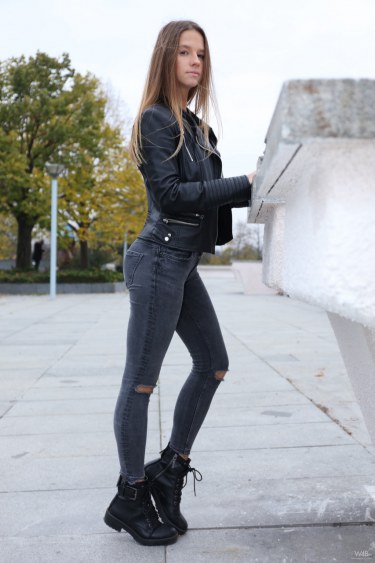 Vanessa Mio In Leather Jacket 7