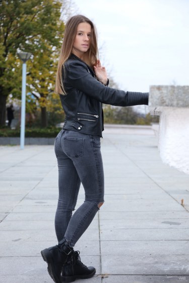 Vanessa Mio In Leather Jacket 9