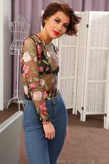 Zoey King In Red Tights 1